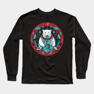 Polar Bear in Ornament, Love Bears Long Sleeve T-Shirt